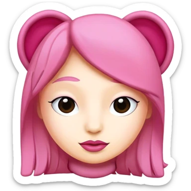 Pembe ayıPembe fincan sticker