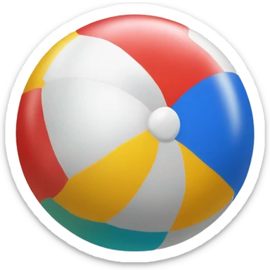 Beach ball sticker