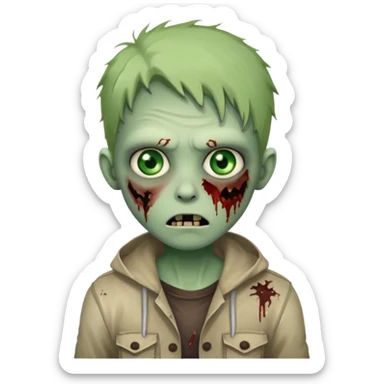 cute zombie sticker