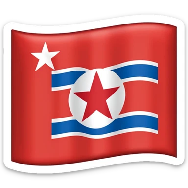 North Korea Flag sticker