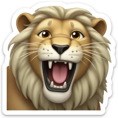 roaring lion sticker