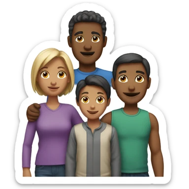 A family of 6 sticker