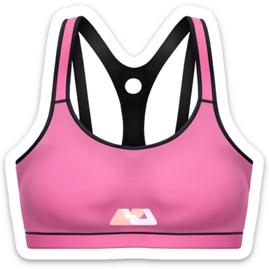 LADIES SPORTS  BRA PINK COLOR WITHOUT HUMAN sticker