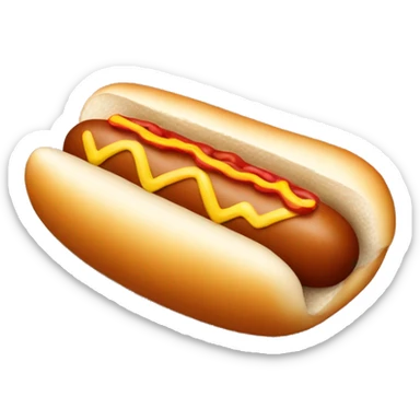 Tan hot dog without the bun sticker