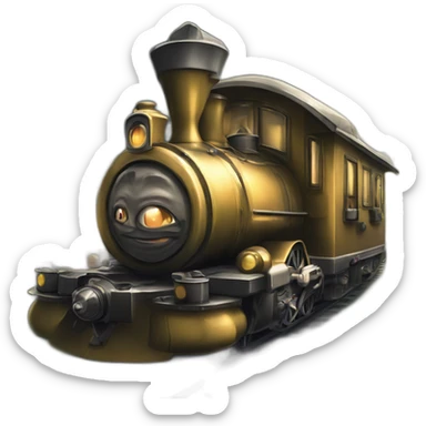 Little train with 6 Dom Perignon sticker