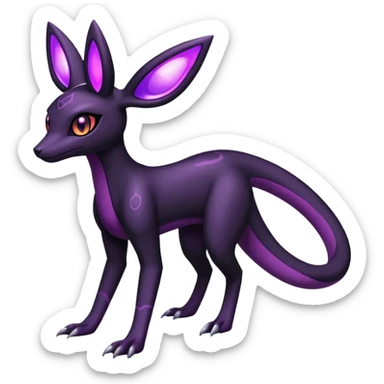 Salazzle-Umbreon-Fakémon-hybrid-creature (full body)  sticker