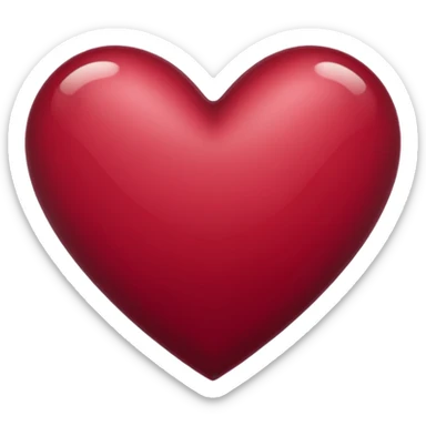 Cuore bordeaux  sticker