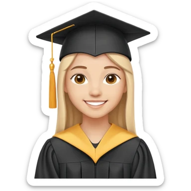 A new graduate sticker