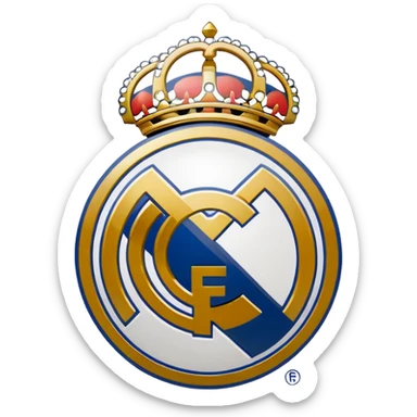 Real Madrid logo drawing  sticker