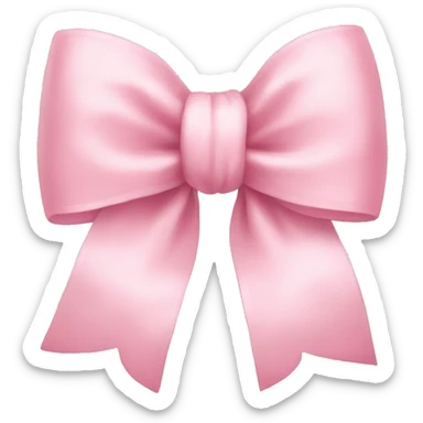 Baby pink bow sticker