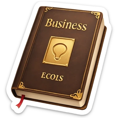 a book with a title " business-oriented intro " sticker