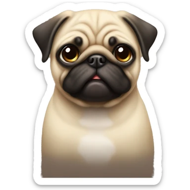 little pug sticker
