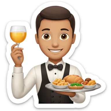 waiter tips  sticker