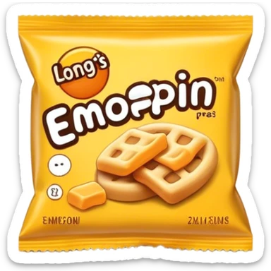 snack simple packaging sticker