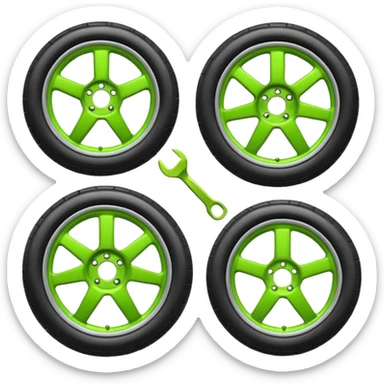 Emoji pack for R2 motorsport company, drift builds, motorsport parts, lime theme sticker