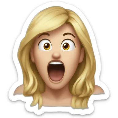 karen yelling sticker