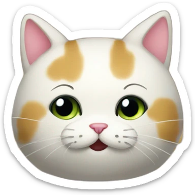 Fart popcorn cat sticker