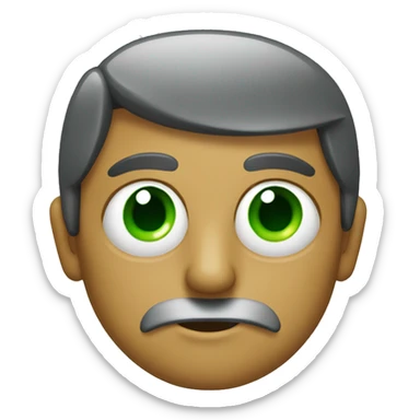 Ladron con ojos verdes  sticker