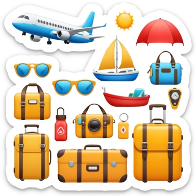 vacation equipment sticker