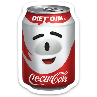 Diet Coke can sticker