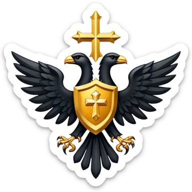 dominus' emblem holy with a touch of black sticker