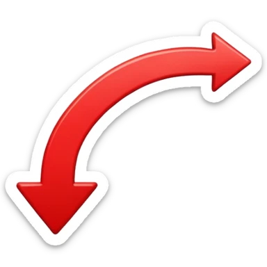 red right arrow sticker