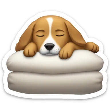Sleeping dog sticker