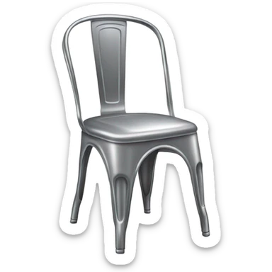 Steel chair to the back sticker