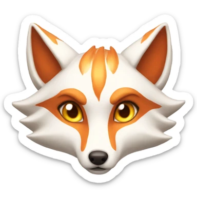 Nine tailed fox sticker