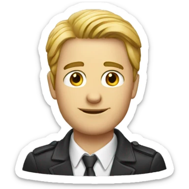 white male director company sticker