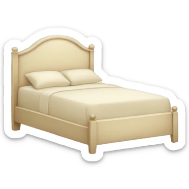 Cream colored bed sticker