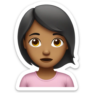 girl who trying to sleep sticker