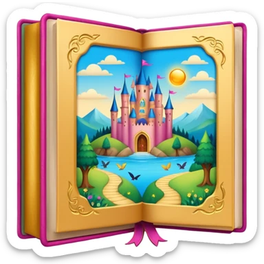Fairytale book sticker
