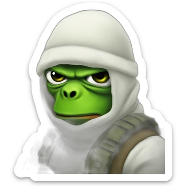 pepe arctic terrorist counter strike player sticker