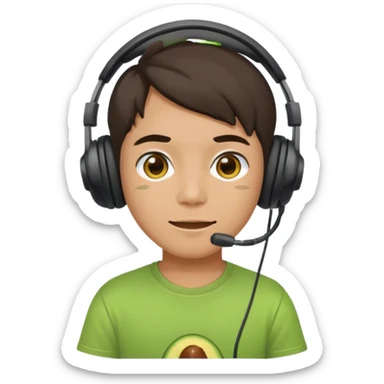 avocado playz youtuber sticker