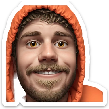 realistic portrait of a boy sticker