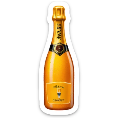 veuve cliquot bottle sticker