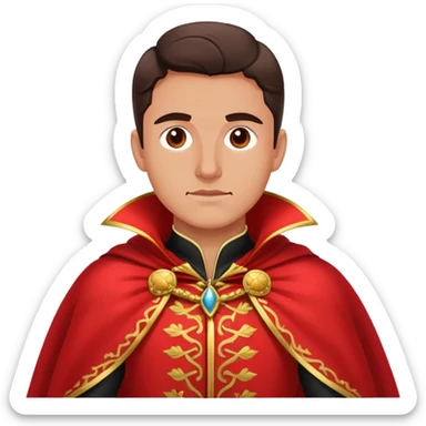 Spanish matador with red cape sticker