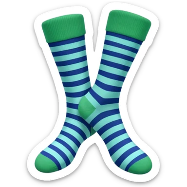 different colored socks sticker