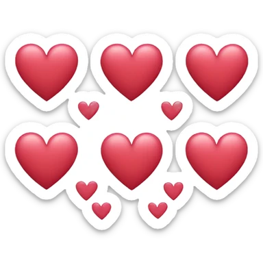 Hearts sticker
