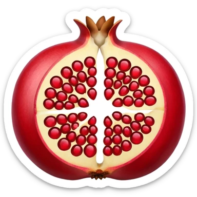 pomegranate is a fruit in the section sticker