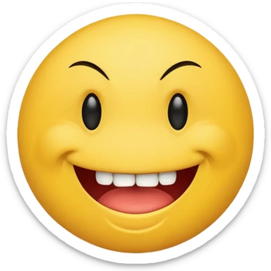 Smiley making a disgusted face sticker