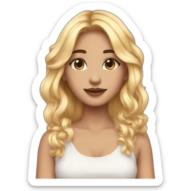 Pretty aesthetic girl sticker