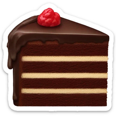 Chocolate cake  sticker