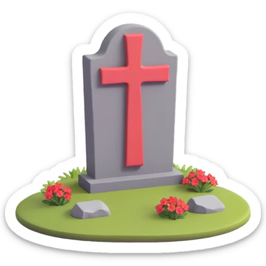 traditional Norway gravestone sticker