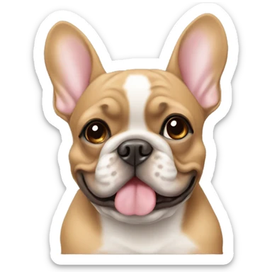 A fawn frenchie sticker