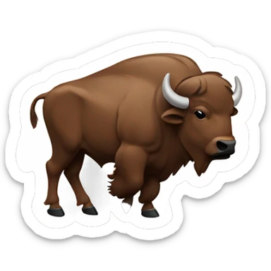 Indiana University bison mascot sticker