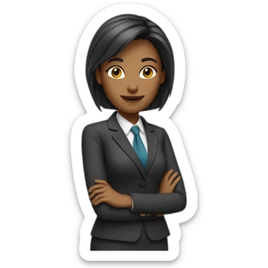 woman executive sticker