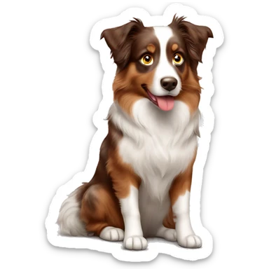 Australian shepherd red Merle sticker