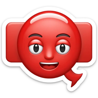 je voudrais une emoji avec une bulle marqué Ban  sticker